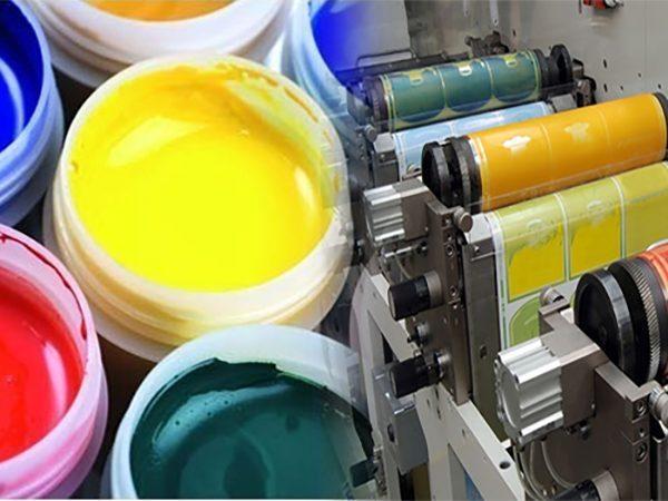 A detailed representation of fluorescent pigment and dispersion by Aron Universal, tailored for flexo gravure inks